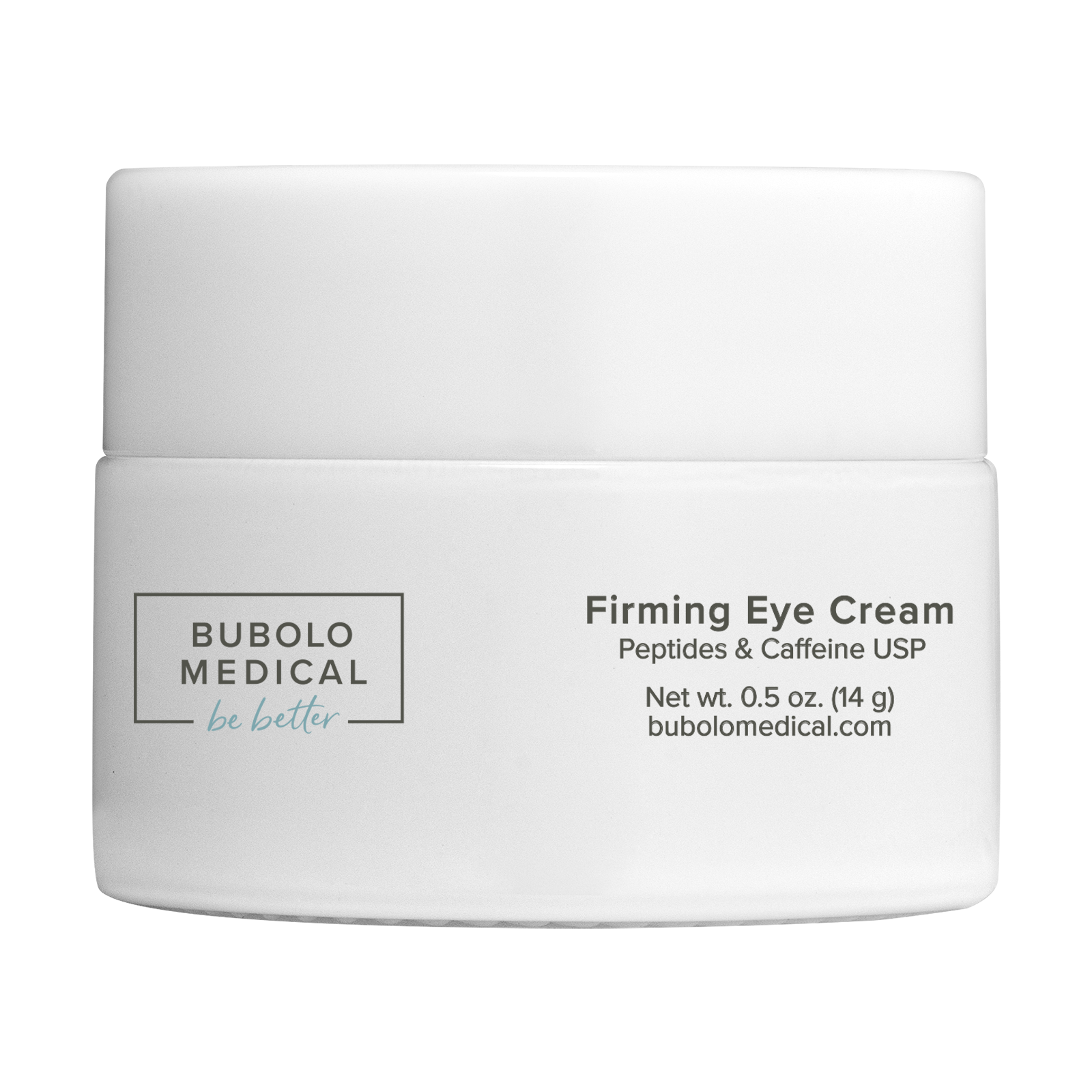 firming eye cream with peptides, caffeine, and hyaluronic acid for dark circles and fine lines